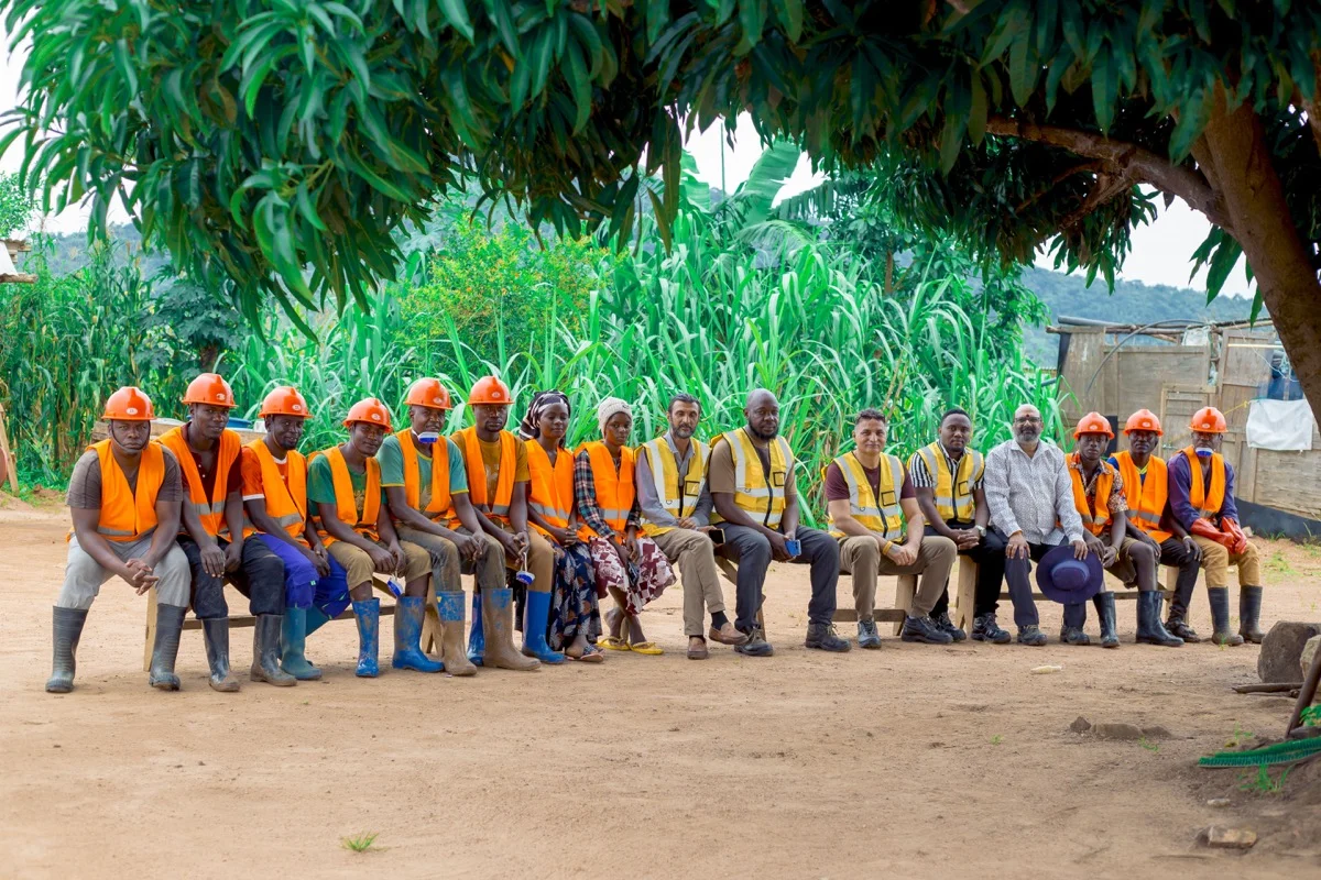 SolidiFi Mining team on site in Tanzania